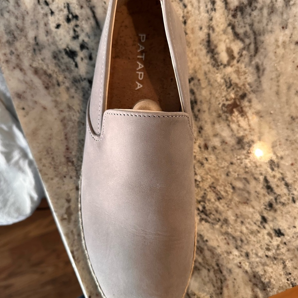 Men's Beige Slip-On Loafers